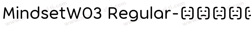 MindsetW03 Regular字体转换